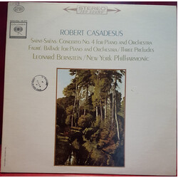 Robert Casadesus / Camille Saint-Saëns / Gabriel Fauré Concerto No. 4 For Piano And Orchestra / Ballade For Piano And Orchestra Vinyl LP USED