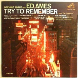 Ed Ames Opening Night With Ed Ames Vinyl LP USED