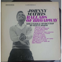 Johnny Mathis Ballads of Broadway Vinyl LP USED