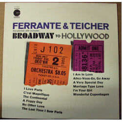 Ferrante & Teicher Broadway To Hollywood Vinyl LP USED