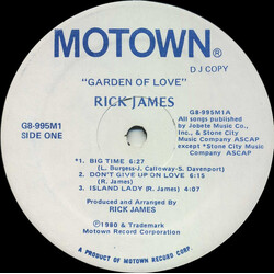 Rick James Garden Of Love Vinyl LP USED