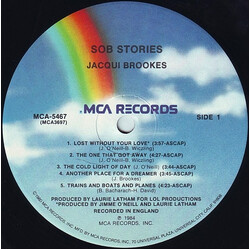 Jacqui Brookes Sob Stories Vinyl LP USED