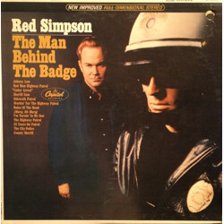 Red Simpson The Man Behind The Badge Vinyl LP USED