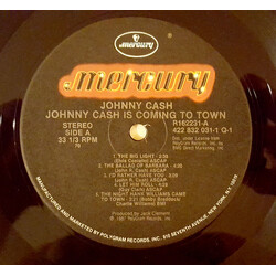 Johnny Cash Johnny Cash Is Coming To Town Vinyl LP USED