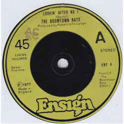 The Boomtown Rats Lookin' After No. 1 USED VINYL 7INCH 45 RPM SINGLE STEREO