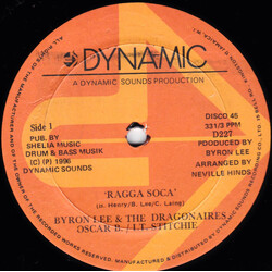 Byron Lee And The Dragonaires / Oscar Benjamin / Lieutenant Stitchie Ragga Soca USED VINYL 12INCH 33 S RPM