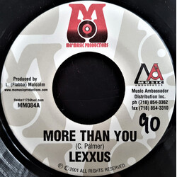 Lexxus More Than You USED VINYL 7INCH 45 RPM