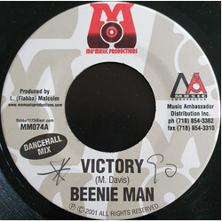 Beenie Man Victory USED VINYL 7INCH 45 RPM