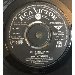 The Monkees I'm A Believer USED VINYL 7INCH 45 RPM SINGLE