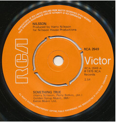 Harry Nilsson Something True USED VINYL 7INCH 45 RPM