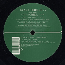 Saafi Brothers The Deep Part 1 / Not Fade Away USED VINYL 12INCH 45 RPM