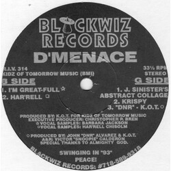 D'Menace I'm Great-Full VINYL 12" USED