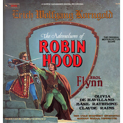 Erich Wolfgang Korngold / Utah Symphony Orchestra / Varujan Kojian The Adventures Of Robin Hood (Original Motion Picture Score) Vinyl LP USED