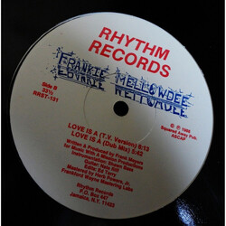 Frankie Mellowdee Love Is A Rhythm USED VINYL 12INCH 33 S RPM