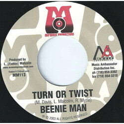 Beenie Man / Reagan (2) Turn Or Twist / Give Her What She Want USED VINYL 7INCH 45 RPM