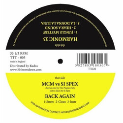 M.C.M. / Si Spex / Harmonic 33 Back Again / Jungle Mystery VINYL 12" USED