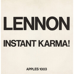 John Lennon Instant Karma! USED VINYL 7INCH 45 RPM SINGLE