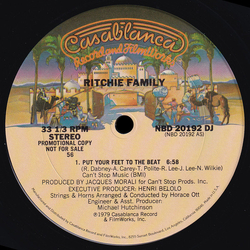 The Ritchie Family Put Your Feet To The Beat Vinyl 12" USED