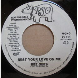 Bee Gees Rest Your Love On Me USED VINYL 7INCH 45 RPM SINGLE PROMO STYRENE STEREO MONO