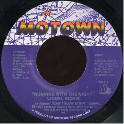 Lionel Richie Running With The Night USED VINYL 7INCH 45 RPM