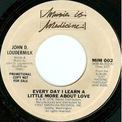 John D. Loudermilk Every Day I Learn A Little More About Love USED VINYL 7INCH 45 RPM PROMO
