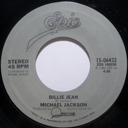 Michael Jackson Billie Jean / Beat It Vinyl 7" USED