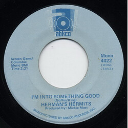 Herman's Hermits I'm Into Something Good / Can't You Hear My Heartbeat USED VINYL 7INCH MONO REISSUE