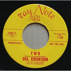 Del Erickson / Ray Whitaker And His Orchestra Two / Time USED VINYL 7INCH SINGLE PROMO