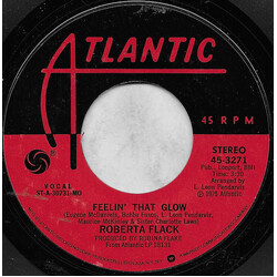 Roberta Flack Feelin' That Glow USED VINYL 7INCH 45 RPM STYRENE