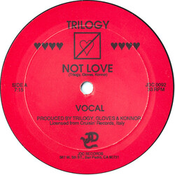 Trilogy (2) Not Love USED VINYL 12INCH 33 S RPM MONO