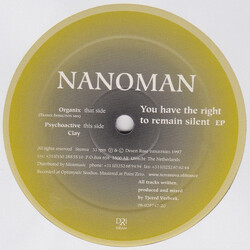 Nanoman You Have The Right To Remain Silent EP VINYL 12" USED