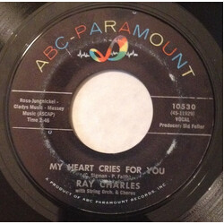 Ray Charles Baby, Don't You Cry (The New Swingova Rhythm) / My Heart Cries For You USED VINYL 7INCH 45 RPM SINGLE