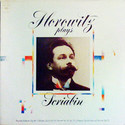 Vladimir Horowitz / Alexander Scriabine Horowitz Plays Scriabin Vinyl LP USED