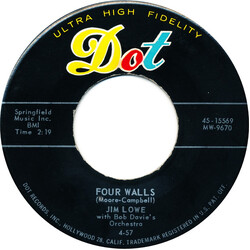 Jim Lowe (2) Four Walls VINYL 7" USED
