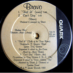 Bravo Can't Stop VINYL 12" USED