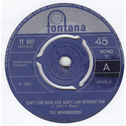 The Mindbenders Can't Live With You, Can't Live Without You / One Fine Day USED VINYL 7INCH 45 RPM MONO