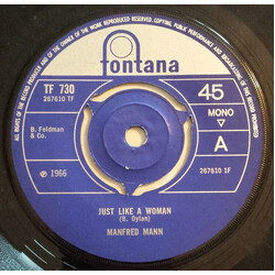 Manfred Mann Just Like A Woman USED VINYL 7INCH 45 RPM SINGLE MONO