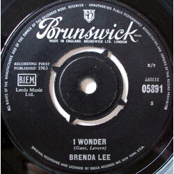 Brenda Lee I Wonder USED VINYL 7INCH 45 RPM SINGLE