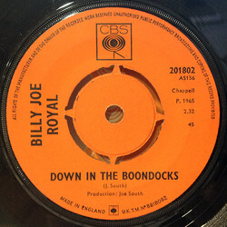 Billy Joe Royal Down In The Boondocks / Oh, What A Night USED VINYL 7INCH 45 RPM SINGLE