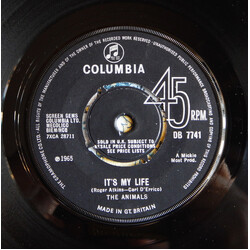 The Animals It's My Life USED VINYL 7INCH 45 RPM SINGLE