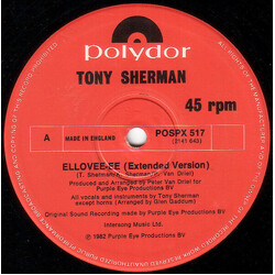 Tony Sherman Ellovee-Ee USED VINYL 12INCH 45 RPM