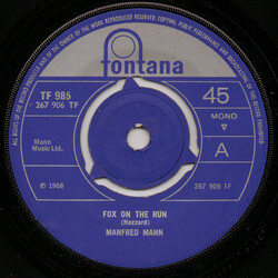 Manfred Mann Fox On The Run USED VINYL 7INCH 45 RPM SINGLE MONO