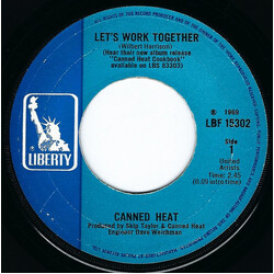 Canned Heat Let's Work Together USED VINYL 7INCH 45 RPM