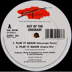 Out Of The Ordinary Play It Again VINYL 12" USED