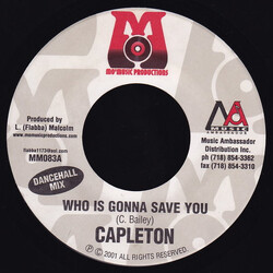 Capleton Who Is Gonna Save You USED VINYL 7INCH 45 RPM