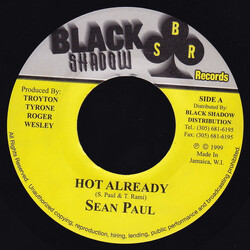 Sean Paul Hot Already USED VINYL 7INCH 45 RPM