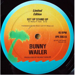 Bunny Wailer Get Up, Stand Up USED VINYL 12INCH 45 RPM LIMITED EDITION