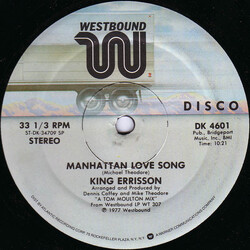 King Errisson Manhattan Love Song USED VINYL 12INCH 33 S RPM STEREO
