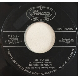 Brook Benton Lie To Me USED VINYL 7INCH 45 RPM SINGLE STYRENE
