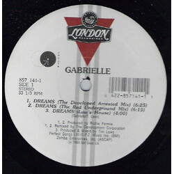 Gabrielle Dreams USED VINYL 12INCH 33 S RPM